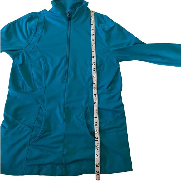 Kyodan Turquoise Blue Full-Zip 2 Slit Pockets Athleisure Track Jacket Women’s M - Picture 10 of 10